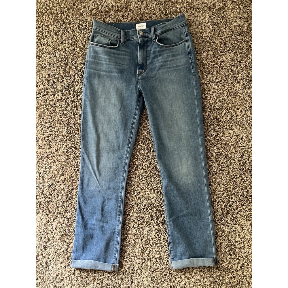 Hudson Blair High Rise Straight Crop Size 27 Cuffed